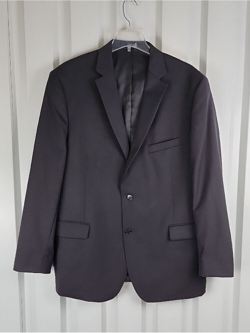 Jos. A. Bank Travelers Men's Black Two-Button Suit Coat 100% Wool Size 48L Long